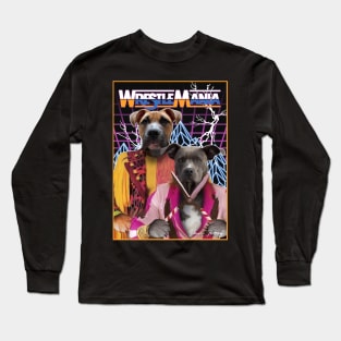 Wrestling Dogs Long Sleeve T-Shirt